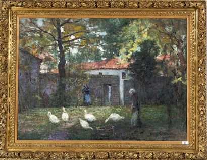 Victor CHARRETON (1864 - 1936)
Farmyard,...