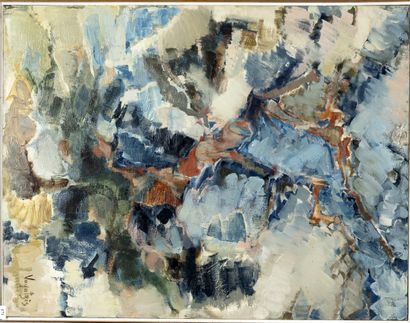 Charis VOYATZIS (1924 - 1981)
Arbres devant...