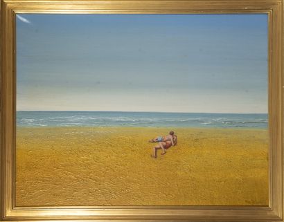 Fred ZELLER (1912 - 2003)
Lovers on the beach,
Hst...