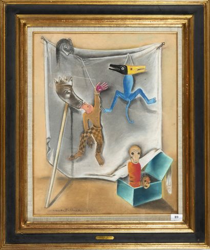 Twentieth-century school,
Puppets,
Pastel...