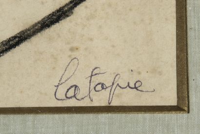 Louis LATAPIE (1891 - 1972)
Repos du modèle,
Lavis...