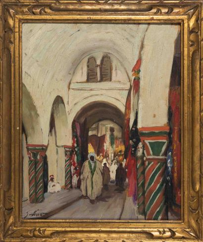 Gustave LINO (1893 - 1961)
Entering the city,
Hsp...