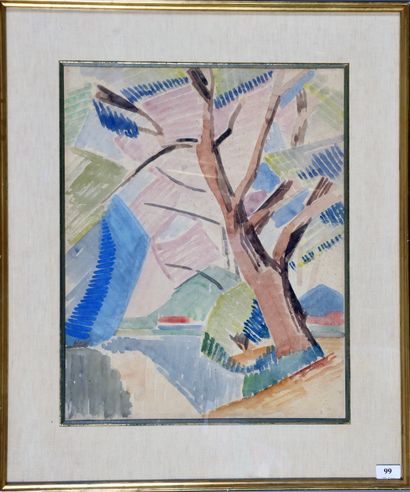 Auguste HERBIN (1892 - 1960)
The tree and...