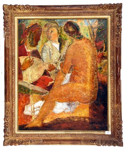 Max PAPART (1911 - 1994)
Concert champêtre,
Hst...