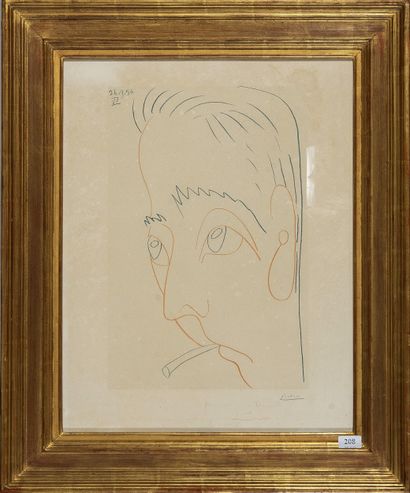 PICASSO (d'après)
Portrait de Jacques Prévert...