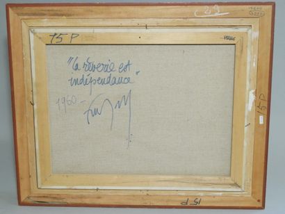 Fred ZELLER (1912 - 2003)
La rêverie est...