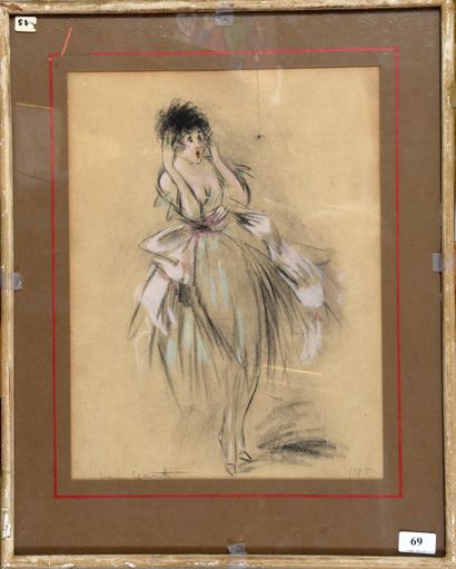 Louis ICART (1888 - 1950)
Ballerina surprise,...