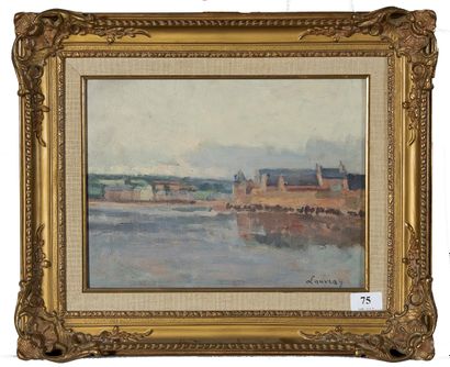Abel LAUVRAY (1870 - 1950)
River bank,
Hsp...