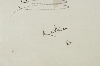 Georges MATHIEU (1921 - 2012)
« Tchen »,
Technique...