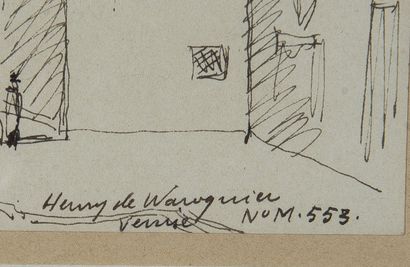 Henry de WAROQUIER (1881-1970)
Venise
Encre...