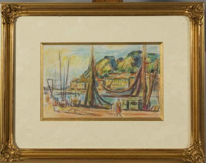Paul DELTOMBE (1878 - 1971)
Port,
Colored...