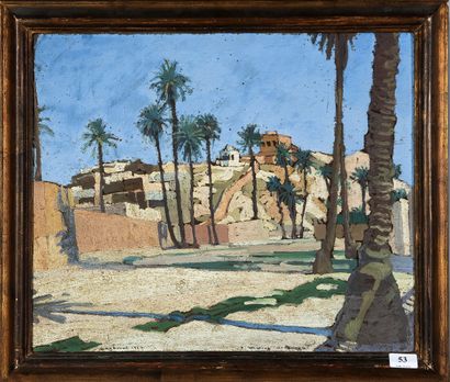 Marius DE BUZON (1879 - 1958)
View of Laghouat,...