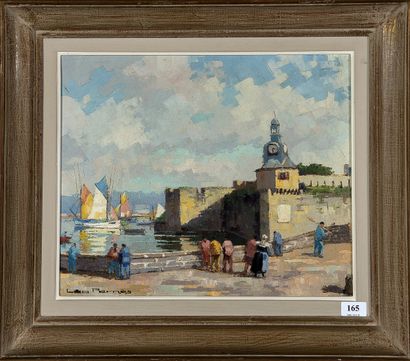 Léopold PERNES (1912 - 1980)
Port breton,
Hst...