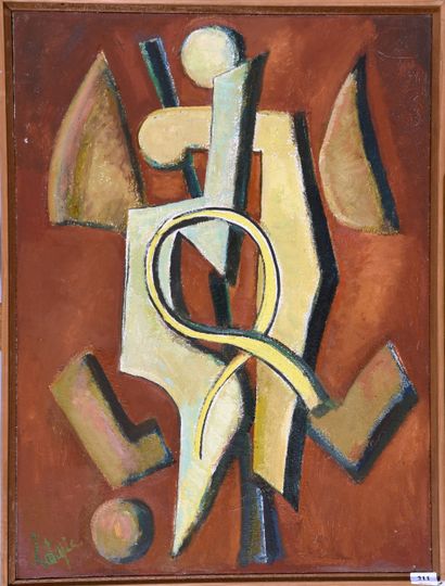 Louis LATAPIE (1891 - 1972)
L’ange au fouet,
Hst...