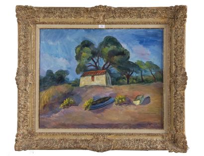 Charles CAMOIN (1879 - 1965)
Maison des pêcheurs,
Hst...