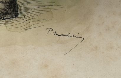 Paul MADELINE (1863 - 1920)
Chasseur,
Aquarelle...
