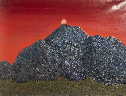 Fred ZELLER (1912 - 2003)
 Méditation , 1973,
Hst...