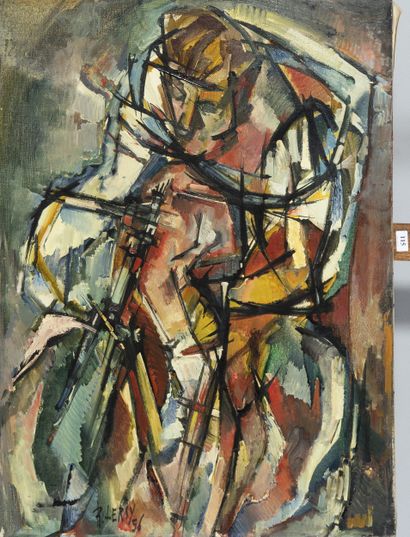 Roger LERSY (1920 - 2004)
Le coureur cycliste,
Hst...