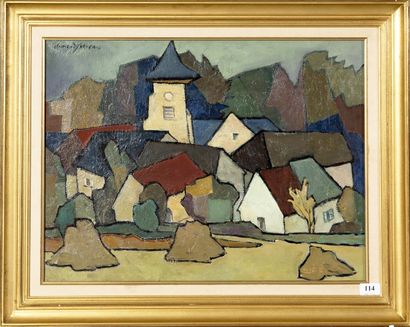 CLEMENT - SERVEAU (1886 - 1972)
Paysage,...