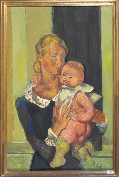 Louis LATAPIE (1891 - 1972)
René et Laure,
Hst...
