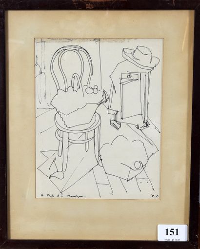 Jean COMMERE (1930 - 1986)
Scènes d’intérieur,
Trois...