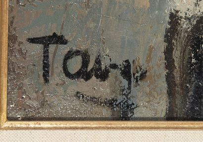 Georgette TAVE (1925 - 2008)
L'arlequin,
Hst...