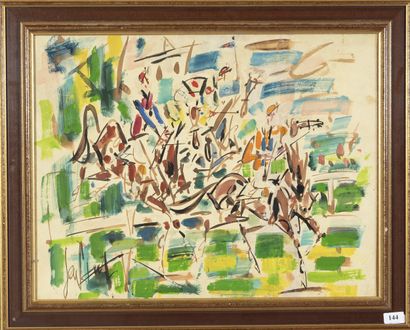 GEN PAUL (1895-1975)
Les courses,
Hs papier...