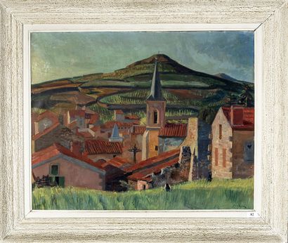 Jean AUJAME (1905 - 1965)
View of Sauvagnat...