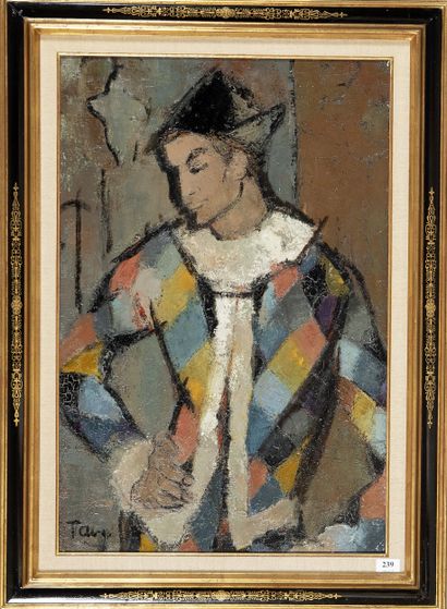 Georgette TAVE (1925 - 2008)
L'arlequin,
Hst...