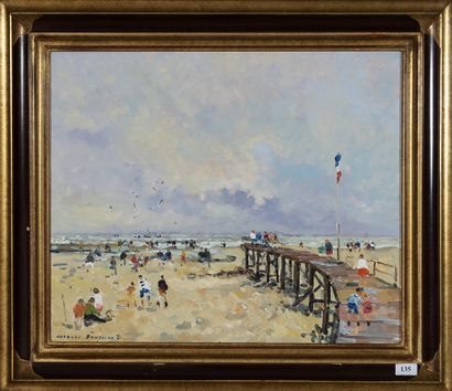 Jacques BOUYSSOU (1926 - 1997)
L'épi à Grandcamp,
Hst...