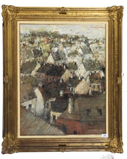 Michel de GALLARD (1921 - 2007)
The city,
Hs...