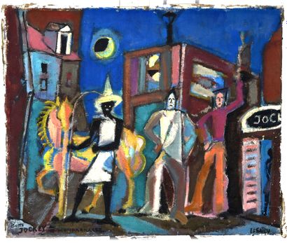 Nicolas ISSAIEV (1891 - 1977)
Saltimbanques,
Hst...
