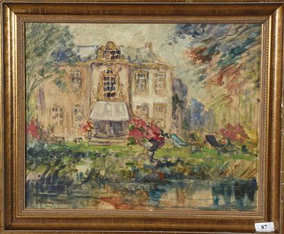 MODERN SCHOOL
House by the water,
Hst mounted...