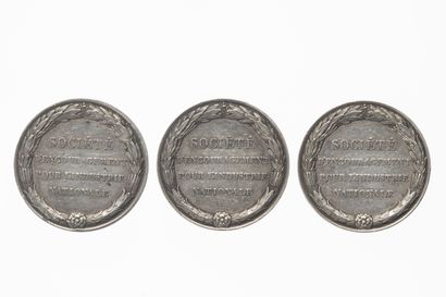 3 tokens Charles X Société d'encouragement...
