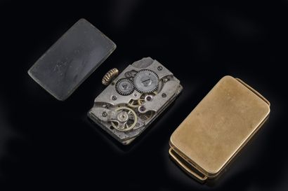 Yellow gold (750 thousandths) watch case....