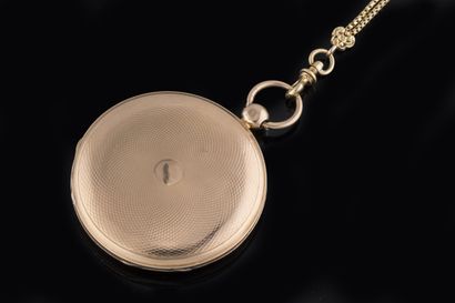 Yellow gold (750 thousandths) gousset watch....