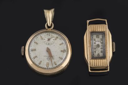 Two worn and damaged Denis and Certina ladies'...
