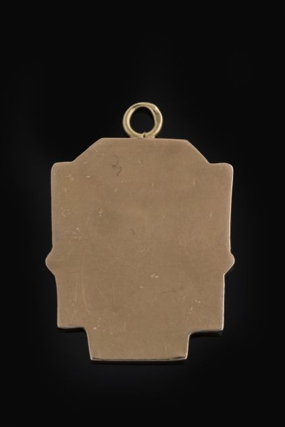 Small rectangular Sainte Thérèse medal in...