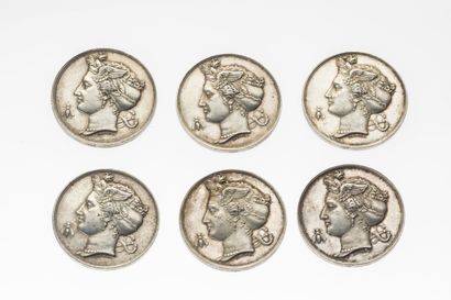 6 tokens from the Société d'encouragement...