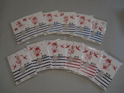 MONNAIE DE PARIS - 12 pieces of 10 francs...