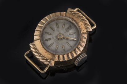 Small ladies' watch case in yellow gold (750...