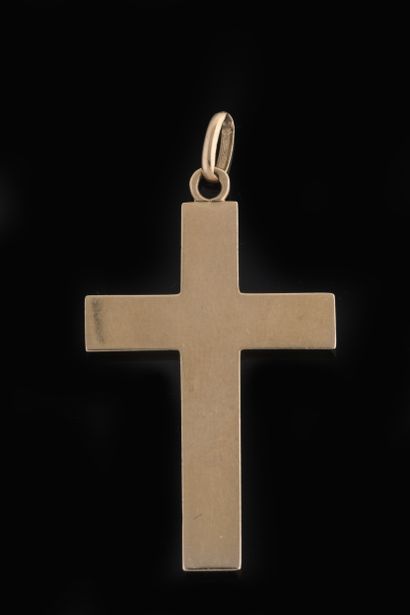 Cross pendant in yellow gold (750 thousandths)....