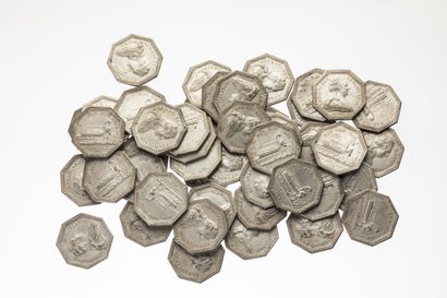 46 silver tokens from the Bordeaux Chamber...