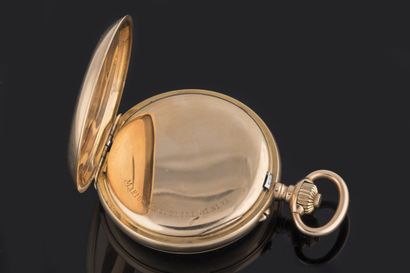 Small ladies' watch case in yellow gold (750...
