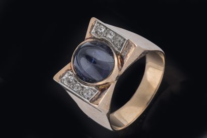 Art Deco butterfly ring in platinum (850...