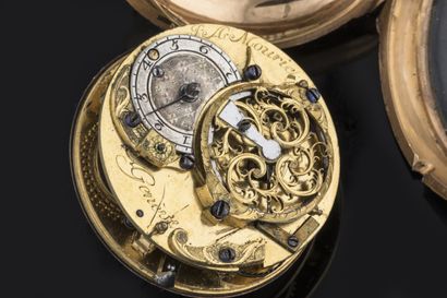 A MOURIER 
Geneva 
Late 18th century 
Gold...