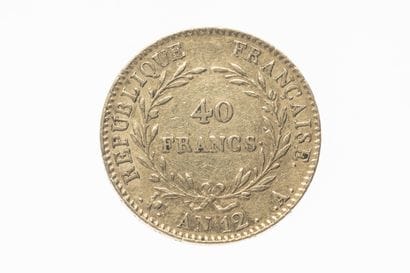 40 francs gold coin