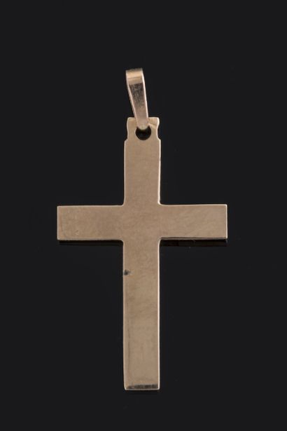 Cross pendant in yellow gold (750 thousandths)....