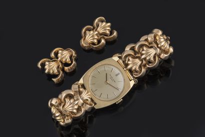 Ladies' wristwatch in yellow gold (750 thousandths)....