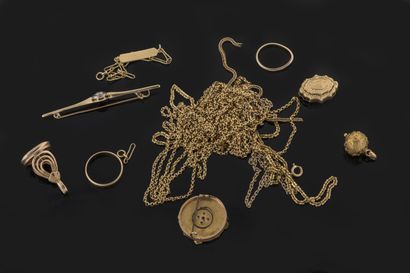 Lot of jewelry including accidental yellow...